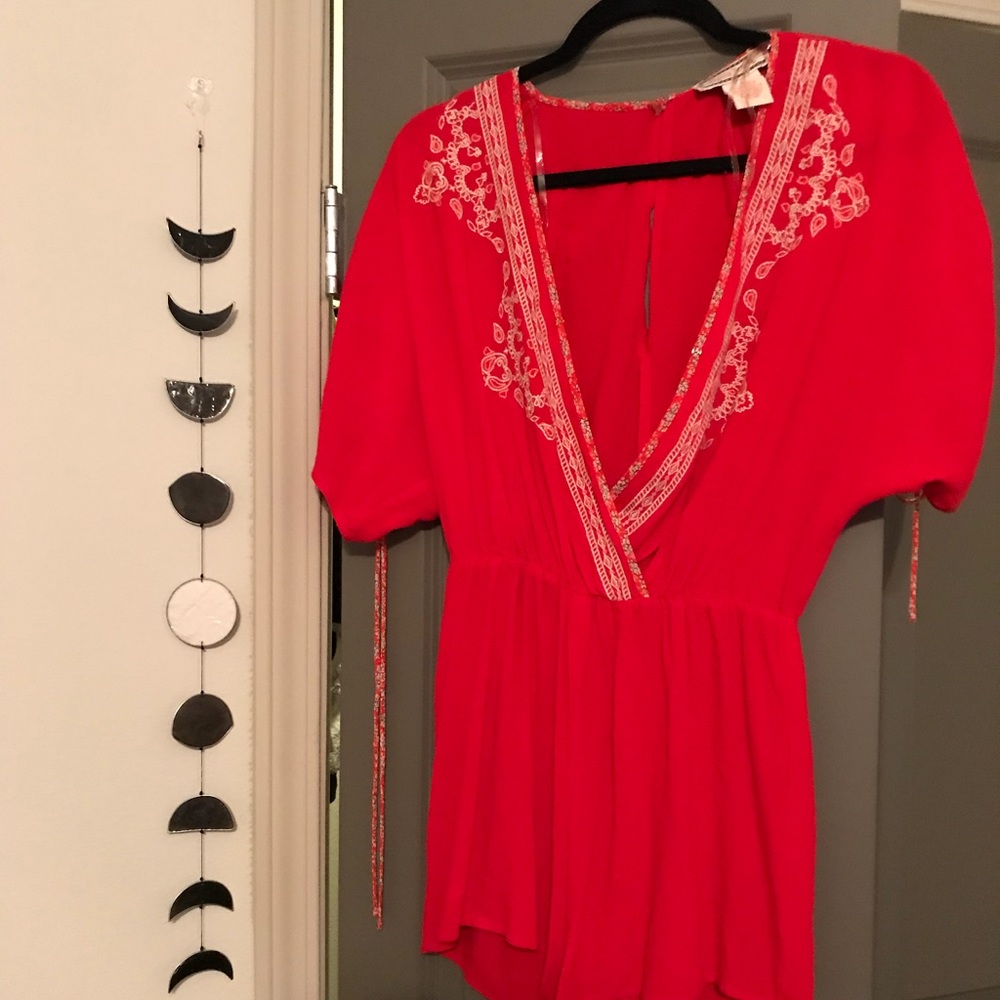 Flying tomato’s red romper (Lulus)